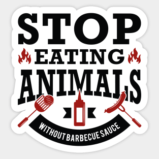 Stop Eating Animals Sticker